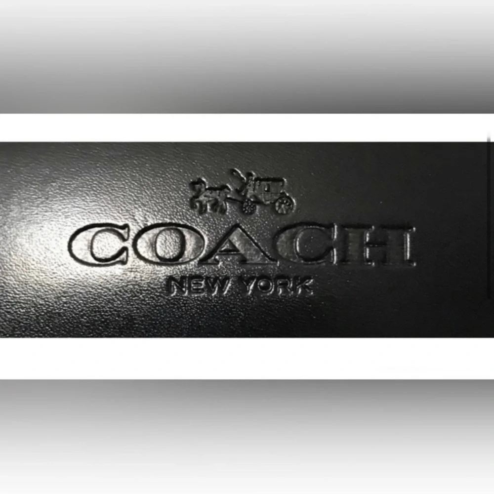 Coach Black Eyeglass Case hard shell clam case
